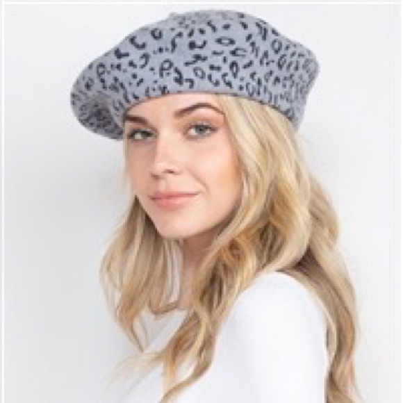Brand New Leopard Print Beret Hat ❤️❤️🍁 - Picture 5 of 6